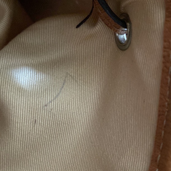 Fossil Handbag with Wooden Top Handle Straw/Plaid pattern - Picture 14 of 17